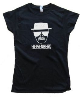 Womens HEISENBERG DRAWING BREAKING BAD TELEVISION SHOW   Tee Shirt Anvil Softstyle: Clothing
