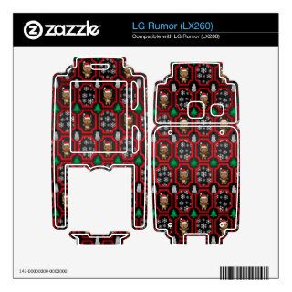 Christmas reindeer trellis pattern skin for LG rumor