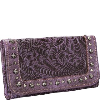 American West Forget Me Not Tri fold Wallet
