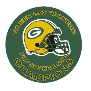 2.25" Green Bay Packers XLV Super Bowl Champions   Button Pin Badge: Clothing