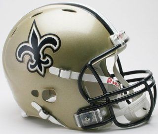 Riddell New Orleans Saints Revolution Authentic Pro Helmet Authentic : Sports Related Collectible Full Sized Helmets : Sports & Outdoors