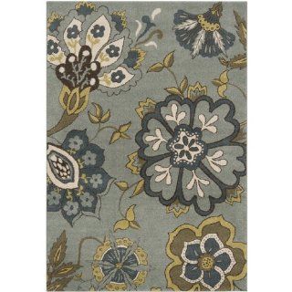 Shop 2.17' x 3' Spring Botanical Dark Olive Green, Slate Gray and Parchment Area Rug at the  Home Dcor Store. Find the latest styles with the lowest prices from CC Home Furnishings