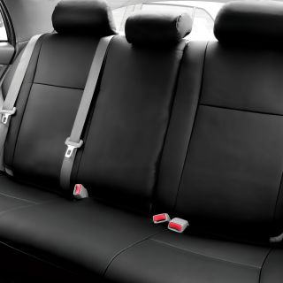 Fh Group Custom Fit Black Leatherette 2009 2011 Toyota Corolla Seat Covers (rear Set)