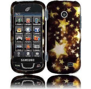 Black Gold Heart Hard Cover Case for Samsung T528 SGH T528G Cell Phones & Accessories