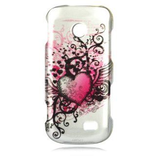 Cell Phone Case Cover Skin for Samsung T528G (Grunge Heart)   Straight Talk,TracFone: Cell Phones & Accessories