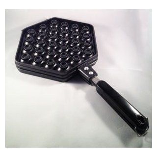 Mini Pancake hong Kong Style Egg Waffle Maker Nonstick Pan Stove Top: Electric Waffle Irons: Kitchen & Dining