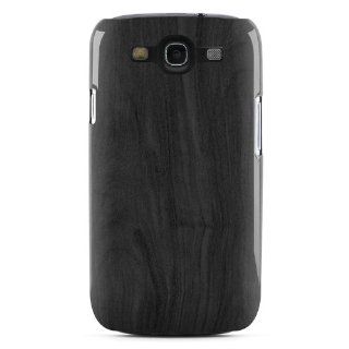 Black Woodgrain Design Clip on Hard Case Cover for Samsung Galaxy S3 GT i9300 SGH i747 SCH i535 Cell Phone: Cell Phones & Accessories