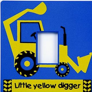 little yellow digger light switch cover by beeswitched