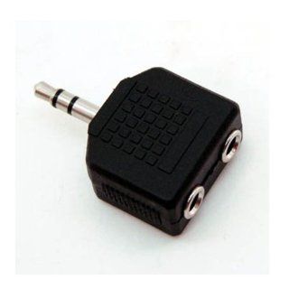 Vanco AD531X  2 3.5 Millimeter Stereo Jacks to 3.5 Millimeter Stereo Plug Adapter (Pack of 5): Electronics