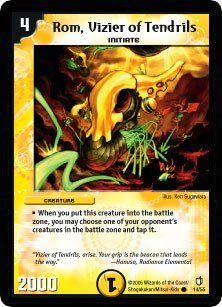 Duel Masters TCG Rom, Vizier of Tendrils "Thundercharge of Ultra Destruction" Single Card   DM07 14 