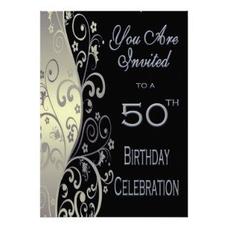 50th Birthday Party Personalized Invitation