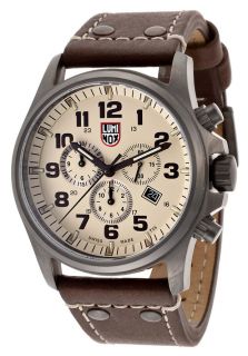Luminox 1947  Watches,Mens Chronograph Beige Dial Brown Genuine Leather, Chronograph Luminox Quartz Watches