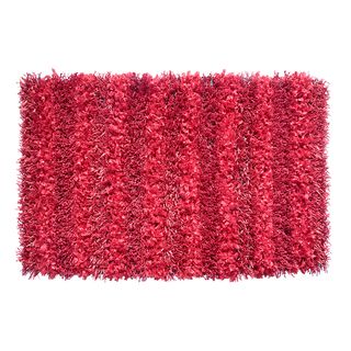 Sea Breeze Polyester Red Shaggy Rug (8 X 10)