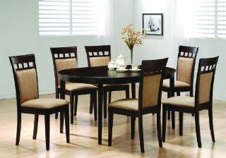 Oval Dining Room Wood Table Chair Set Kitchen Chairs: Home & Kitchen