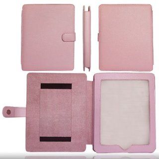 Pretty Pink Genuine Leather Apple iPad Case Cover Portfolio for the Apple iPad Tablet 16GB, 32GB, 64GB Wi Fi and WiFi + 3G Model: Computers & Accessories