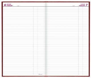Brownline 2012 Daily Appointment Book, Hard Cover, Red, 10 x 7.875 Inches (C550.Red)  Appointment Books And Planners 