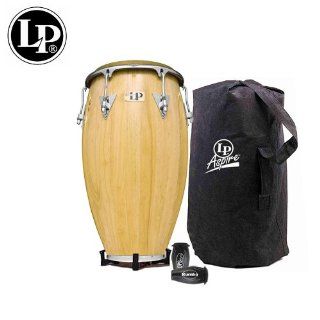 Latin Percussion LP Classic Model 12 1/2" Tumbadora Drum LP552X AWC   Natural Finish, Chrome Hardware   Set Includes: Accessory pouch, tuning wrench, LP Lug Lube, LP201BK P LP Rumba Shaker & LP637 Conga Feet: Musical Instruments