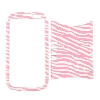 Cell Armor I747 RSNAP TE547 Rocker Snap On Case for Samsung Galaxy S3 I747   Retail Packaging   Light Pink Zebra on White: Cell Phones & Accessories