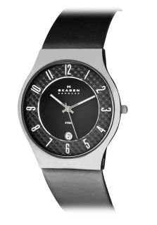 Skagen 233XXLBLBC  Watches,Mens Carbon Fiber Black Dial, Casual Skagen Quartz Watches