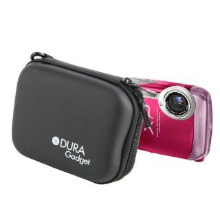 DURAGADGET Black Water Resistant Camera Case For FujiFilm FinePix F550EXR, T200, AX350 & AV100 : Photographic Equipment Bag Accessories : Camera & Photo