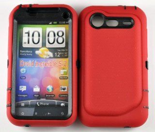 LiViTech(TM) Double Layer Hard Case for HTC Droid Incredible 2 (Red Black): Electronics