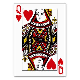 Queen Of Hearts Playing Card Business Cards