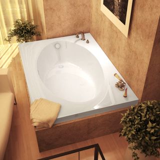 Mountain Home Vail 42x60 inch Acrylic Soaking Drop in Bathtub