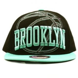 Brooklyn Basketball Stitch Snapback Adjustable Baseball Cap Hat Black Mint at  Mens Clothing store: Basketball Snap Back Hats For Men