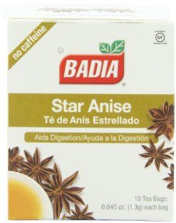 Badia Tea Star Anise, 10 Count (Pack of 20) : Herbal Teas : Grocery & Gourmet Food