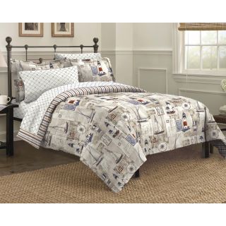 Cape Cod 7 piece Bed In A Bag With Sheet Set