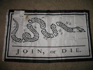 Join or Die (Benjamin Franklin) Nylon Flag 3 ft x 5 ft : Outdoor Flags : Patio, Lawn & Garden