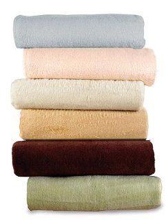 Silk Fleece Throw Blanket by DreamSack   50x72, Chocolate  