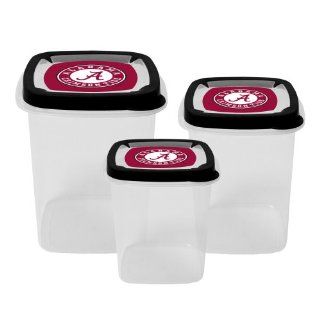 NCAA Alabama Crimson Tide Plastic Canister Set (3 Piece) : Sports Fan Bowls : Sports & Outdoors