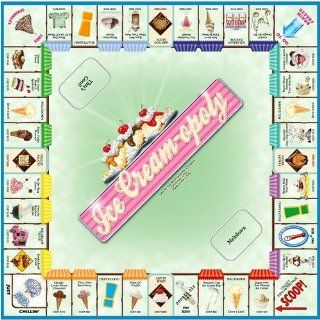 ICE CREAM OPOLY Monopoly Style Board Game: Toys & Games