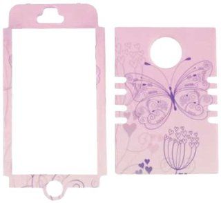 Cell Armor IPHONE4G RSNAP TE575 Rocker Snap On Case for iPhone 4/4S   Retail Packaging   Butterfly and Flower/Light Pink: Cell Phones & Accessories