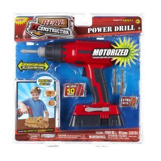 Motorized Real Construction Power Drill: Toys & Games