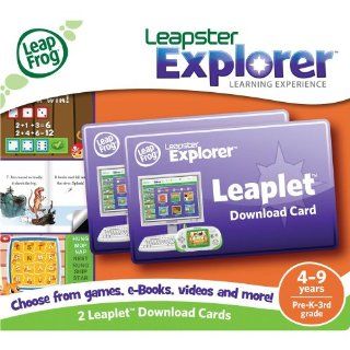 LeapFrog  Leapster Explorer Leaplet Download Cards (set of 2): Toys & Games