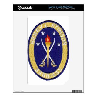 USS HENRY L STIMSON (SSBN 655) NOOK COLOR DECALS