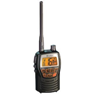 Cobra MR HH125 Compact Waterproof Marine Handheld VHF Radio with 1 or 3 Watts, All Weather Channels, and Weather Alert (Black): GPS & Navigation