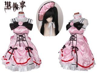 Black Butler Kuroshitsuji Ceil Girl Cosplay Costume Mini Dress Please Email Us Your Custom Information: Toys & Games