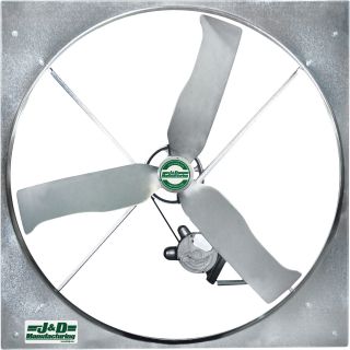 J & D Mfg. Panel Fan — 50in. Dia., 34,600 CFM, 3-Phase Motor, 6-Wing Blade, Model# VP506G3  Agricultural Fans