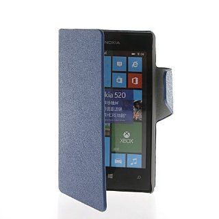 CASEPRADISE Thin Slim Leather Wallet Card holder Pouch Stand Flip Cover Etui Case For Nokia Lumia 520 Sapphire: Cell Phones & Accessories