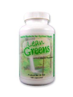 Lean Greens, Glucomannan, with Green Superfood, Amazing Green Superfood, with Natural Glucomannan Konjak Root Fiber, Weight Loss Fiber Supplement Capsules, 180ct: Health & Personal Care