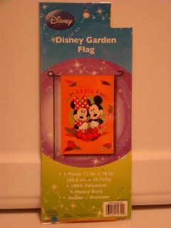 Disney Mickey & Minnie Mouse Thanksgiving Garden Flag 