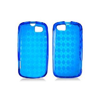 Motorola Admiral XT603 Clear Hex Blue Flex Transparent Cover Case: Cell Phones & Accessories