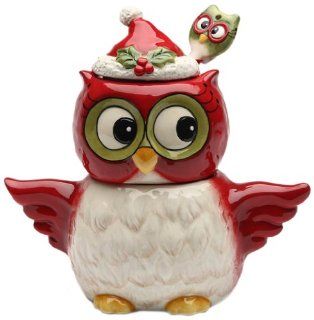 Cosmos Gifts 10909 Owl Design Holiday/Seasonal Sugar and Creamer Set with Spoon, 5 3/8 Inch: Kitchen & Dining