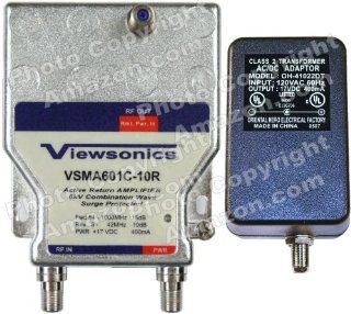 Viewsonics VSMA601C 10R 1 Port TV Signal Booster/Amplifier with Active Return Path (Retail Package with 5 Year Warranty): Electronics