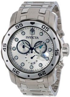 Invicta Men's 80060 Pro Diver Chronograph Silver Dial Stainless Steel Watch at  Men's Watch store.