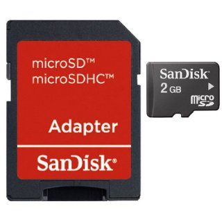 SanDisk Flash 2 GB microSD Flash Memory Card SDSDQM 002G Black: Electronics