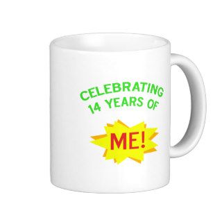 Fun 14th Birthday Gift Idea Coffee Mugs